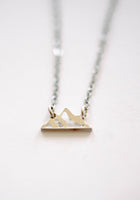 Tiny Mountain Necklace | Minimalist Adventure Pendant
