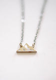 Tiny Mountain Necklace | Minimalist Adventure Pendant