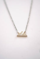 Tiny Mountain Necklace | Minimalist Adventure Pendant