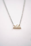 Tiny Mountain Necklace | Minimalist Adventure Pendant