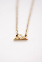 Tiny Mountain Necklace | Minimalist Adventure Pendant