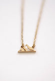 Tiny Mountain Necklace | Minimalist Adventure Pendant