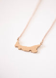 PEI Map Necklace