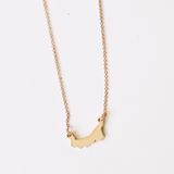 Tiny PEI Map Necklace