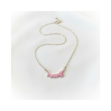 Enamel PEI Mini Map Necklace