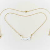 Enamel PEI Mini Map Necklace