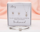 Diamond Tie the Knot Jewelry Set - Gift for Bridemaids