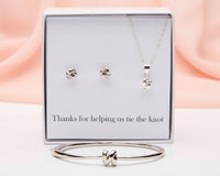 Bridesmaid Gift Set - Tie the Knot Jewelry