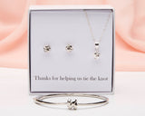 Bridesmaid Gift Set - Tie the Knot Jewelry