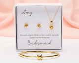 Bridesmaid Gift Set - Tie the Knot Jewelry