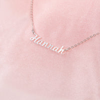 Tiny Script Name Necklace