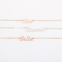 Tiny Script Name Necklace