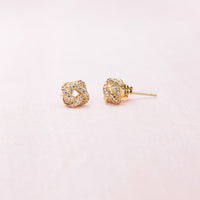 Diamond Knot Earring Gift for Bridesmaid