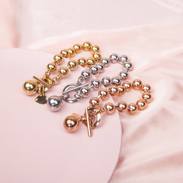 Rose Gold Ball Bracelet