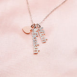 Vertical Name Necklace