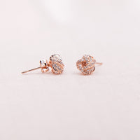 Diamond Knot Earring Gift for Bridesmaid