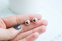 Rose Gold Earrings, Rose Gold Studs, Wedding Earrings, Bridal Earrings, Rose Gold Earrings, Everyday Earrings, Bridesmaid Earrings