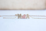 Gold Uppercase Initial Necklace