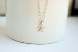 Tiny Gold Starfish Necklace, starfish necklace, beach wedding,