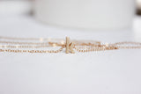 Gold Lower Case Letter Necklace