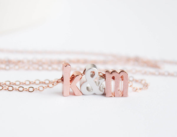 Rose Gold Love Letters Necklace
