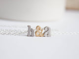 Tiny Letter Love Necklace