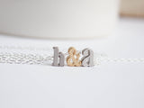 Tiny Letter Love Necklace