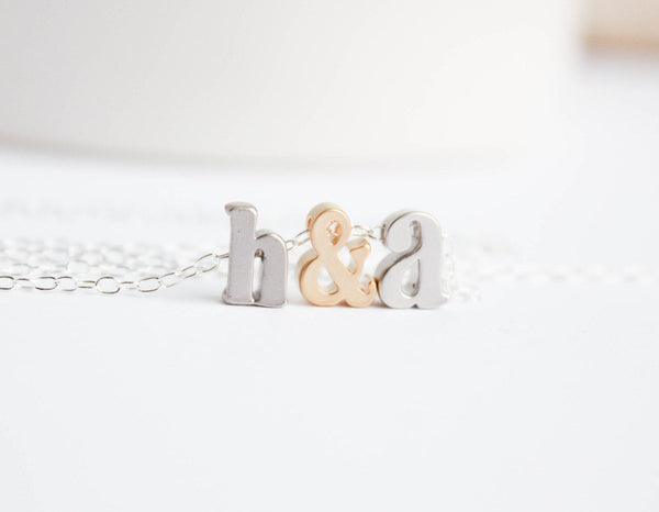 Tiny Letter Love Necklace