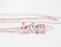 Rose Gold Love Letters Necklace