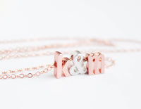 Rose Gold Love Letters Necklace