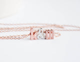 Rose Gold Love Letters Necklace