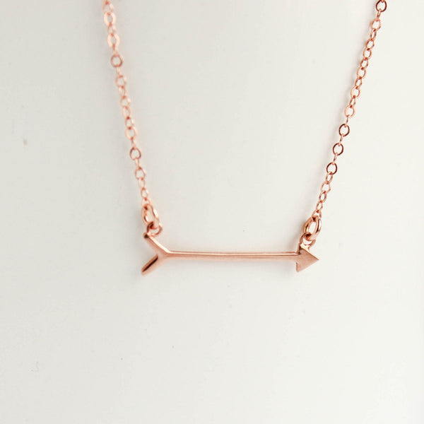 Rose Gold Arrow Necklace