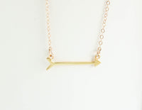 Delicate Gold Arrow Necklace