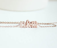 Rose Gold Love Letters Necklace