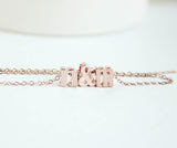 Rose Gold Love Letters Necklace