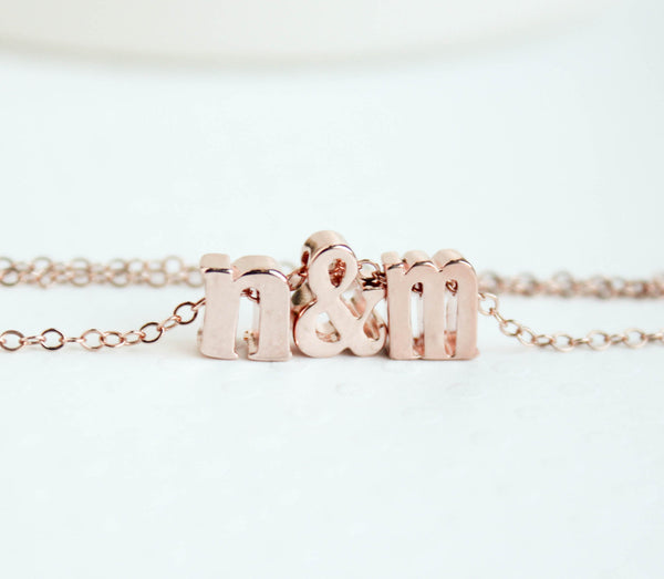 Rose Gold Love Letters Necklace