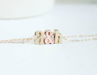 Gold Love Letters Necklace