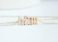 Gold Love Letters Necklace