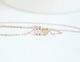 Rose Gold Jewelry, Rose Gold Letter Necklace, Lower Case Letter, Rose Gold Initial, Rose Gold Initial Necklace, Initial Jewelry