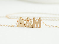 Gold Love Letters Necklace