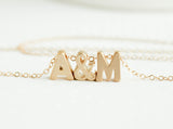 Gold Love Letters Necklace