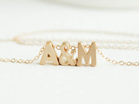 Gold Love Letters Necklace