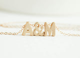 Gold Love Letters Necklace