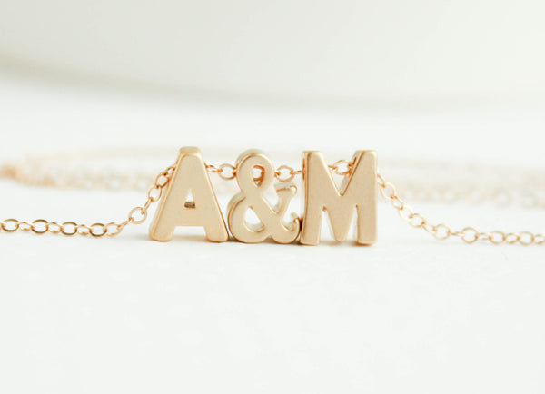 Gold Love Letters Necklace