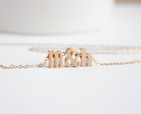 Tiny Letter Love necklace