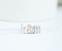 Silver Initial Necklace