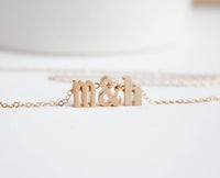 Tiny Letter Love necklace