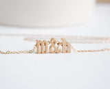 Tiny Letter Love necklace