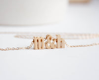 Tiny Letter Love necklace