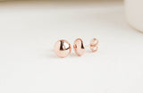 Rose Gold Earrings, Rose Gold Studs, Wedding Earrings, Bridal Earrings, Rose Gold Earrings, Everyday Earrings, Bridesmaid Earrings